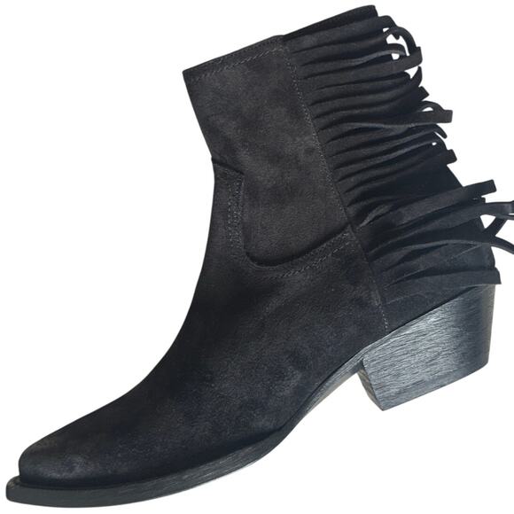 Saint Laurent Lukas Black Heeled Ankle Boot - Picture 12 of 16